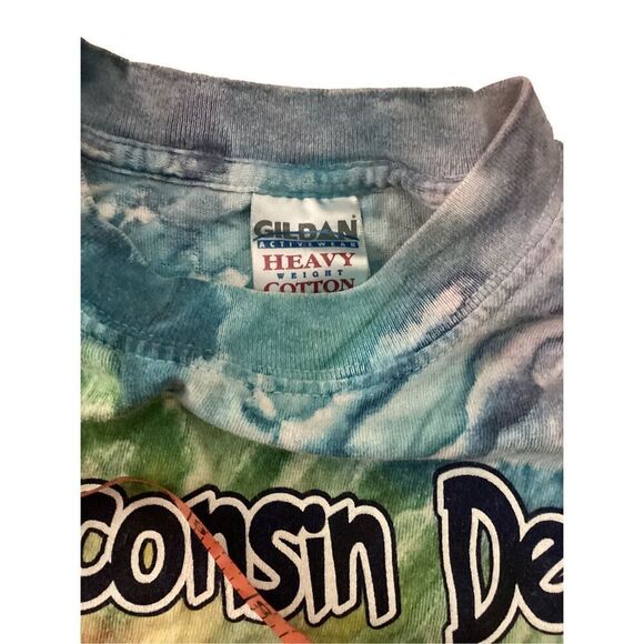Gildan Wisconsin Dells Tie Dye T Shirt Casual Lounge Sleepwear - Picture 8 of 10
